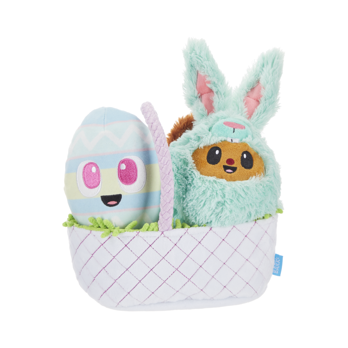 BARK Easter Bundle Plush Tug + Enrichment + Multi-Part Dog Toy